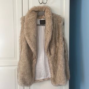 Anthropologie Faux Fur Vest